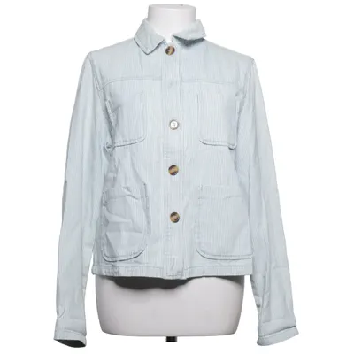 Jeansjacka (Blå, Vit) från La Redoute Bomull, Polyester, Viskos