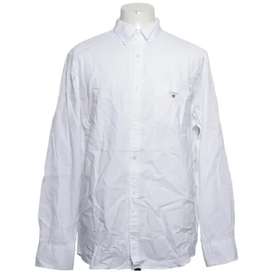 Buttondownskjorte (Hvid) fra GANT Bomuld, Linned