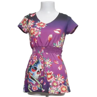 T-shirt (Lila, Meerkleurig) van Ed Hardy Polyester