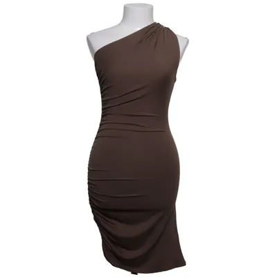 Klänning (Brun) från Shein Elastan, Polyester