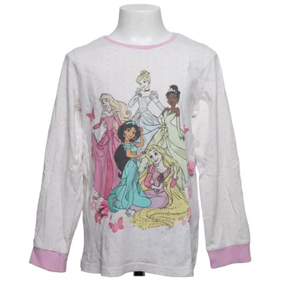 T-shirt à manches longues (Blanc, Rose, Multicolore) de Disney Coton