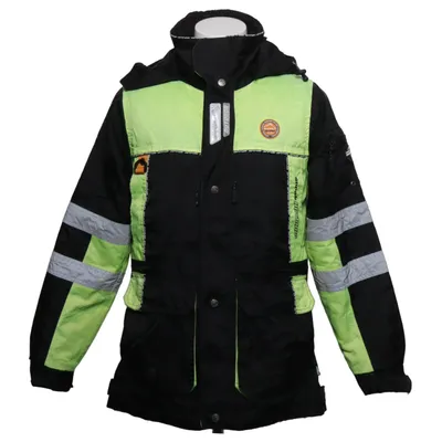 Work jacket (Black, Yellow) from Arrak Outdoor Polyamide, Polyester