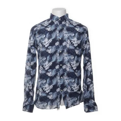 Buttondownskjorte (Blå, Flerfarvet) fra Knowledge Cotton Apparel Bomuld, Linned