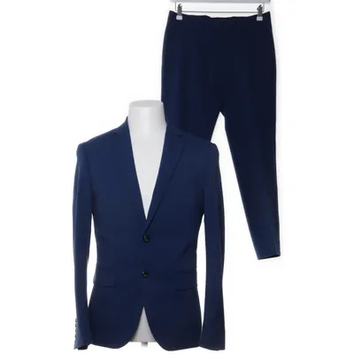 Kostym (Blå) från Lindbergh Elastan, Polyester, Viskos