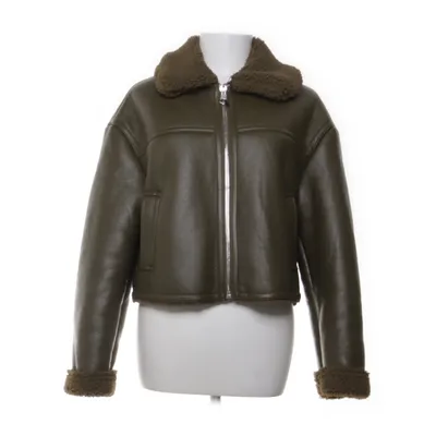 Shearlingjakke (Grøn) fra Bershka Polyester