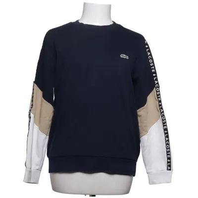 Collegetröja (Blå, Beige, Vit) från Lacoste Bomull, Elastan, Polyester