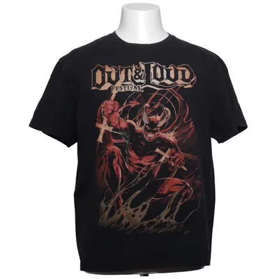 T-shirt (Zwart, Rood) van Keya Katoen