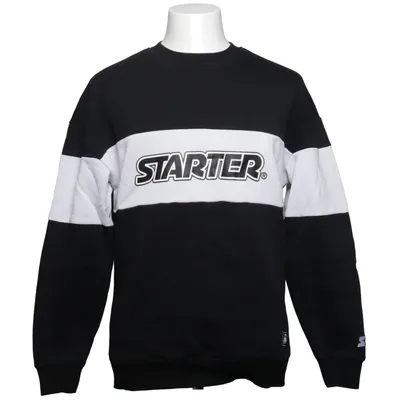 Sweatshirt (Noir, Blanc) de Starter Black Label Coton, Polyester