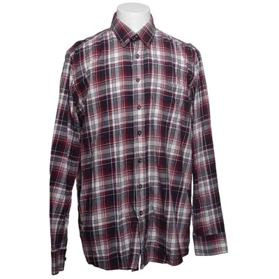 Buttondown-skjorta (Röd, Vit, Blå) från Dressmann Bomull