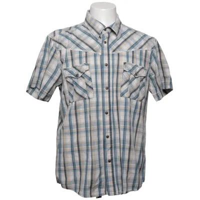 Korte mouwen shirt (Blauw, Wit, Beige) van Jack & Jones Vintage Denim Katoen