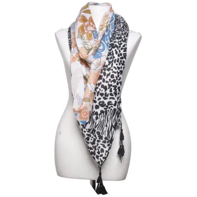 Shawl (Multicolored) from Seven East Polyester, Viscose