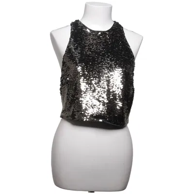 Crop top (Grijs, Zilver) van H&M Elastaan, Polyester