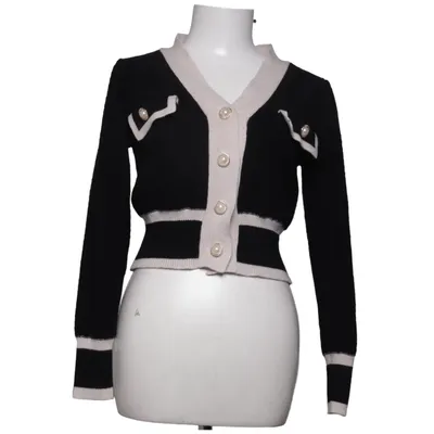 Cardigan (Sort, Beige)