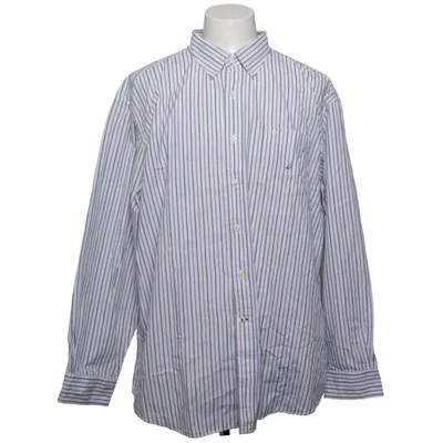 Shirt (White, Blue) from Nautica Cotton