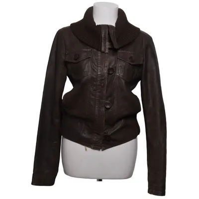 Leren jack (Bruin) van Mexx Acetaat, Leer