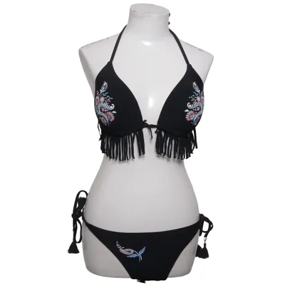 Bikini (Noir, Multicolore) de Miss Emma Beach Élasthane, Polyamide, Polyester