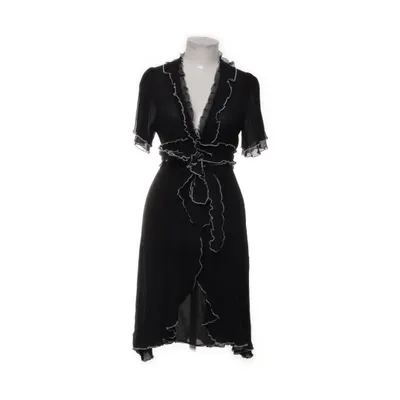 Wrap dress (Black, White) from Laundry Industry Silk
