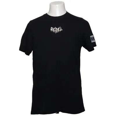 T-shirt (Sort, Flerfarvet) fra Rebel Bomuld, Polyester