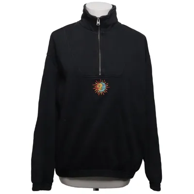 Collegetröja (Svart) från Ghanda Bomull, Polyester