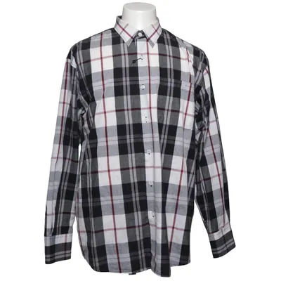 Flannel skjorte (Hvid, Sort, Rød) fra Oneway Bomuld, Polyester