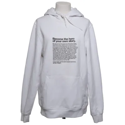 Huvtröja (Vit) från DirtCult Bomull, Polyester