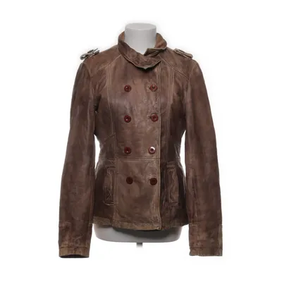 Läderjacka (Brun) från Look Bomull, Skinn, Polyester