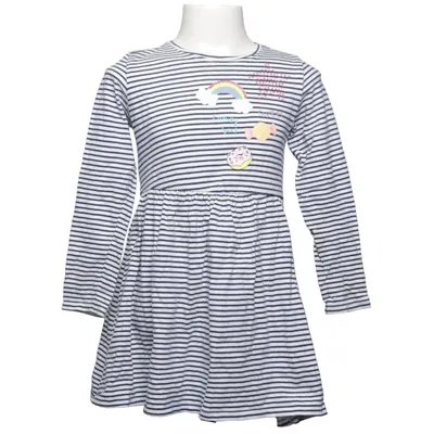 Dress (Blue, White, Multicolored) from Youngstyle Cotton