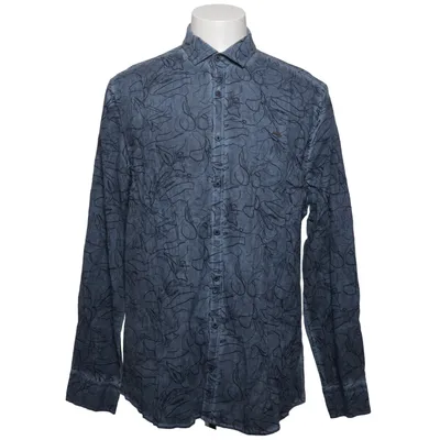Chemise (Bleu) de Emilio Adani Coton, Lin