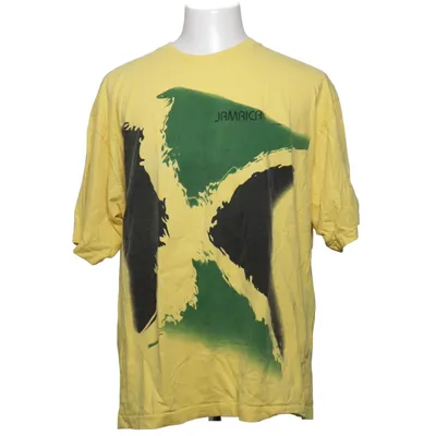T-shirt (Geel, Groen, Zwart) van Athletic Sport Katoen