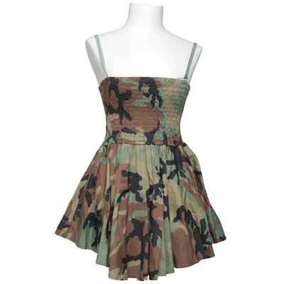 Kleid (Grün, Braun, Schwarz) von Posse Baumwolle, Elasthan