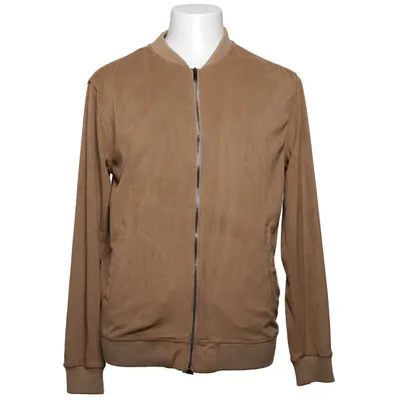 Bomber jacket (Beige) from Zara Man Elastane, Polyester