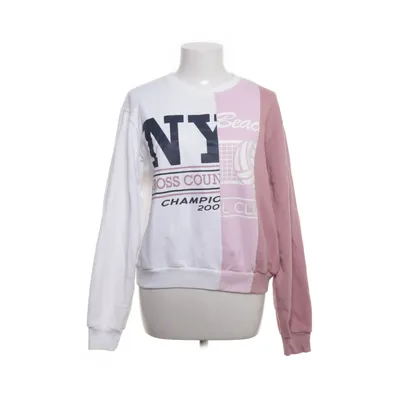 Collegetröja (Vit, Rosa, Blå) från Hollister Bomull, Polyester