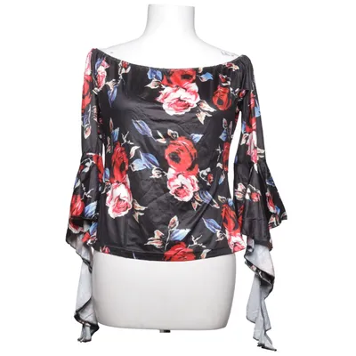Top (Zwart, Meerkleurig) van Fancyqube Elastaan, Polyester