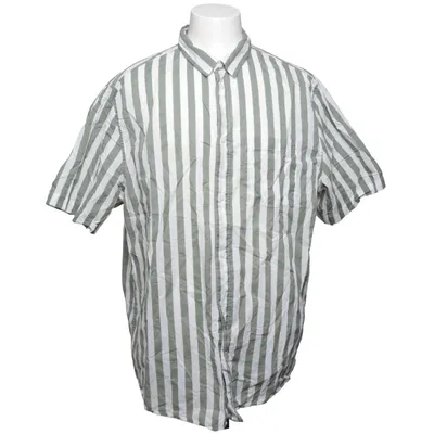 Chemise à manches courtes (Blanc, Vert) de H&M Coton