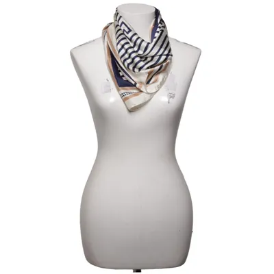 Cache-col (Bleu, Beige, Blanc) de Coop Polyester