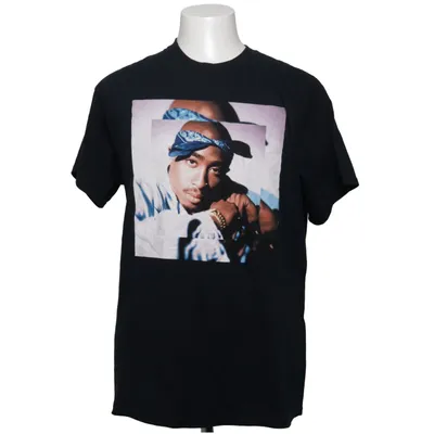 T-shirt (Sort) fra 2Pac Bomuld