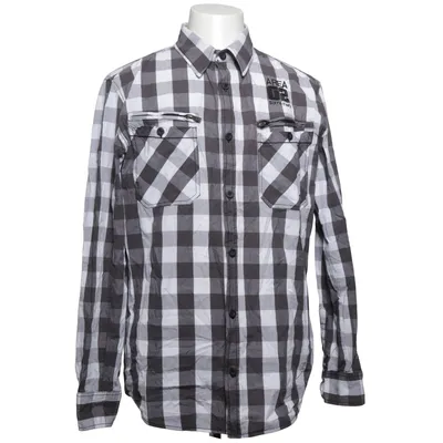 Chemise en flanelle (Gris, Blanc) de Mad World Coton