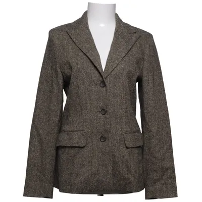 Blazer (Bruin) van Add It Acetaat, Acryl, Elastaan, Polyamide, Polyester, Zijde, Wol