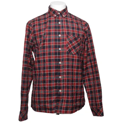 Flannel skjorte (Rød, Sort) fra Rascals' Polyester, Viscose
