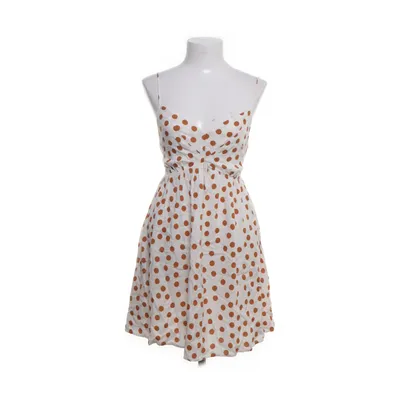Jurk (Wit, Oranje) van Zara Viscose