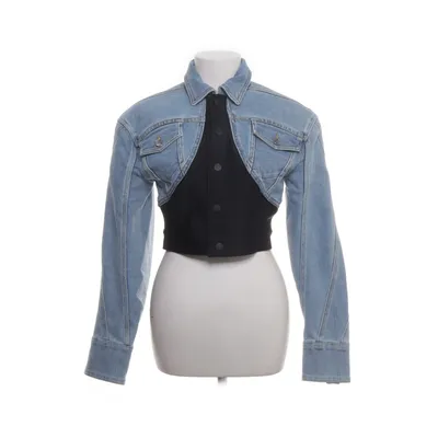 Denim jacket (Blue) from Mugler x H&M Cotton, Elastane, Polyamide