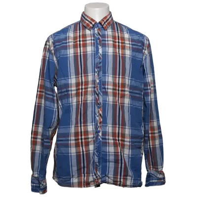 Buttondownskjorte (Blå, Hvid, Brun) fra Blend Collection Bomuld