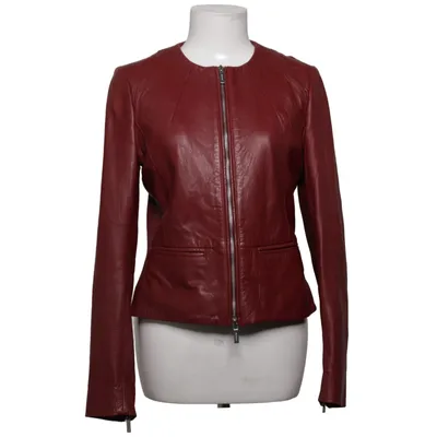 Lederjacke (Rot) von Tommy Hilfiger Baumwolle, Leder, Viskose