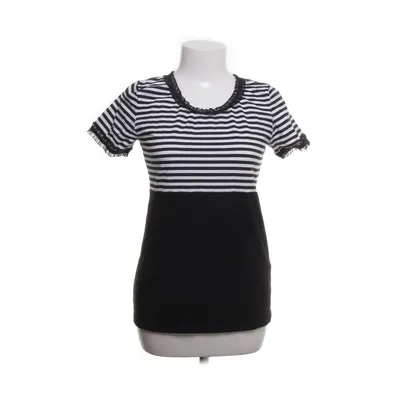 Top (Black, White) from Pussy Deluxe Cotton, Elastane