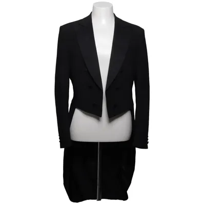 Tailcoat jacket (Black) from Royal Black Elastane, Polyester, Wool