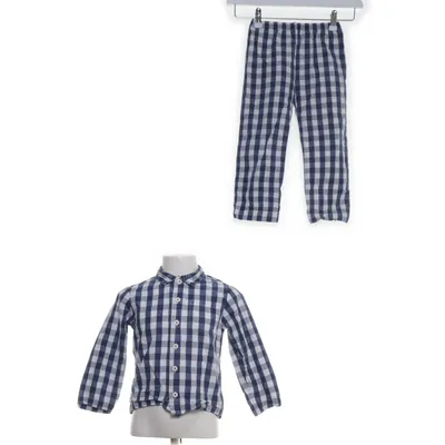 Pyjamasz (Hvid, Blå) fra Petit Bateau Bomuld