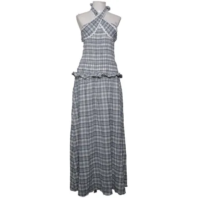 Maxi jurk (Blauw, Wit) van Peppermayo Katoen, Viscose