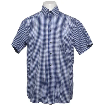 Short sleeve shirt (Blue, White) from American English by Park Lane Cotton, Polyester