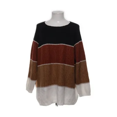Pull-over (Marron, Blanc, Noir, Orange) de Jean Pascale Acrylique, Fibre métallique, Polyester