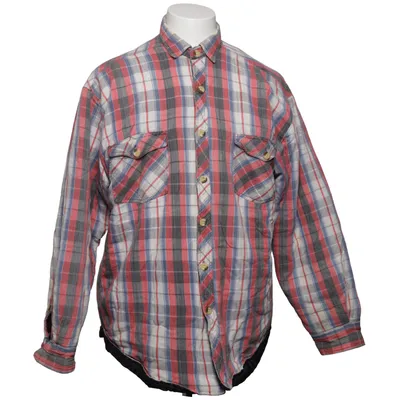 Chemise en flanelle (Rouge, Bleu, Blanc, Multicolore) de Base Coton